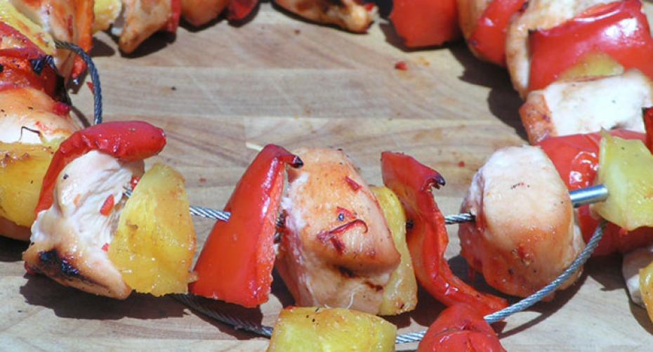 How to cook sweet and sour chicken skewers on the Traeger Timberline 850 wood pellet grill